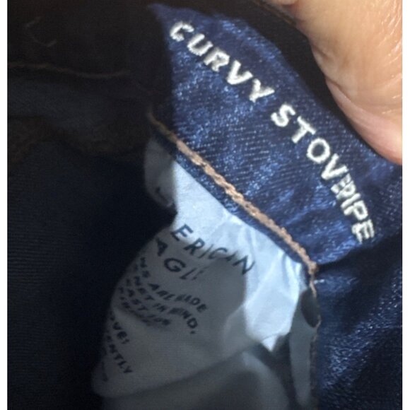 American Eagle Curvy Stovepipe Women's Size 0 Denim Jeans Pre-owned Good - Picture 12 of 13